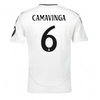 Fotbalové Dres Real Madrid Eduardo Camavinga #6 Domácí 2024-25 Krátký Rukáv